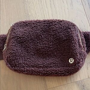 Lululemon Chocolate Sherpa Crossbody/Belt Bag